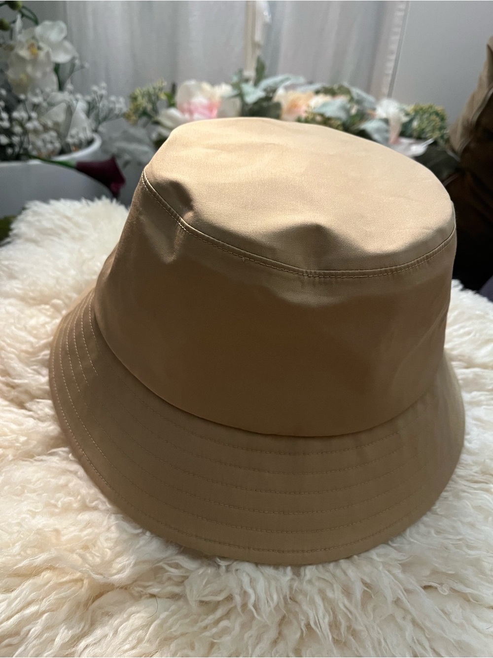 Kids Beige Bucket Hat - Casual Sun Protection